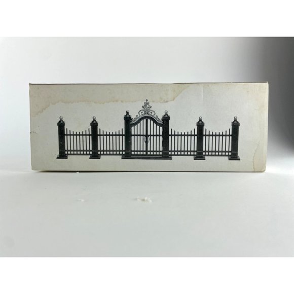 Christmas - DEPT. 56 - WROUGHT IRON GATE AND FENCE - Original Box - Picture 4 of 5